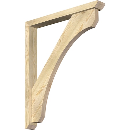 Legacy Slat Rough Sawn Bracket W/ Offset Brace, Douglas Fir, 4W X 32D X 38H